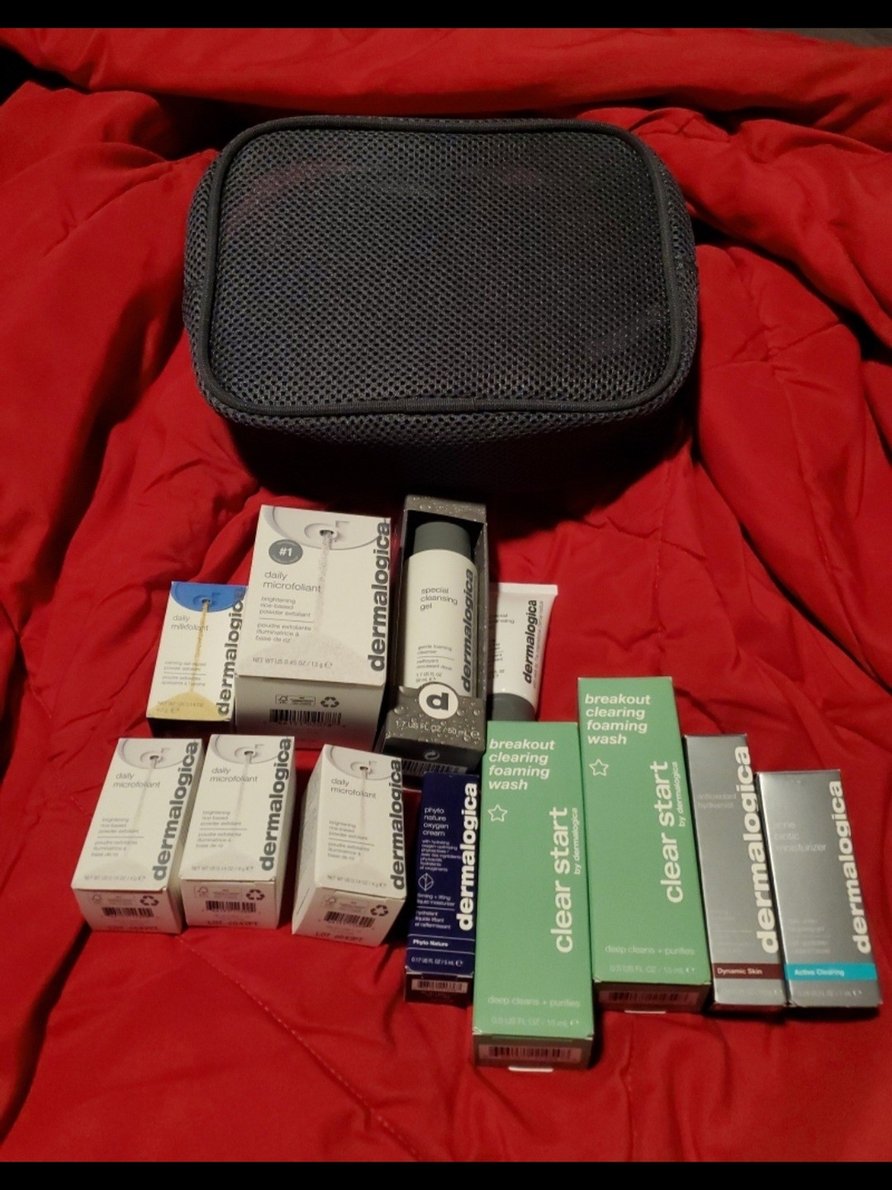 Dermalogica skin care bundle + travel case